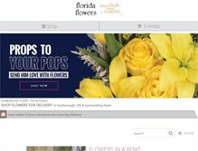 Tablet Screenshot of floridaflowers.ca